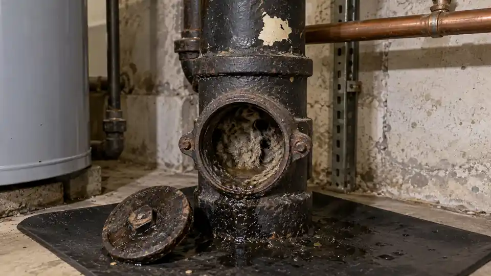 Before apartment & property manager drain service inspection and setup in Bremerton