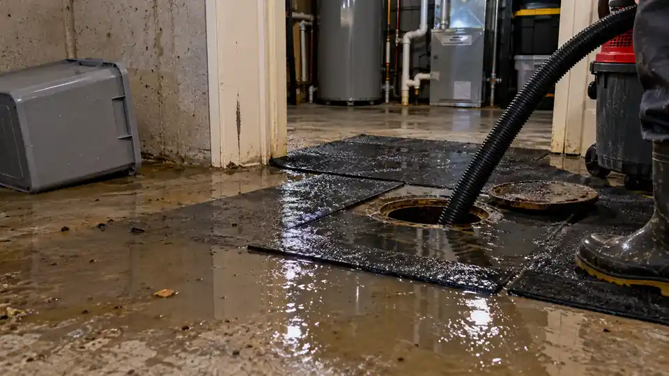 Before emergency drain cleaning inspection and setup in Bremerton