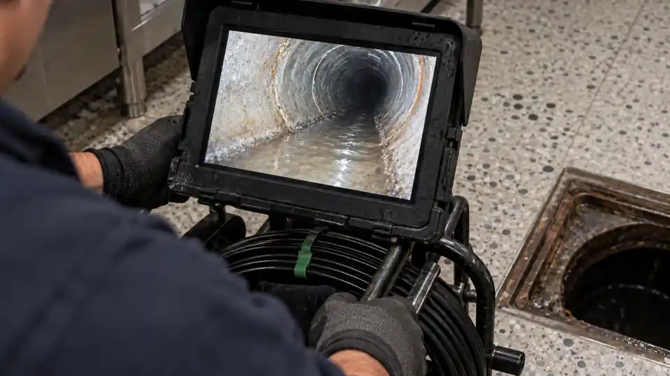 After scheduled drain maintenance cleared pipe verification in Bremerton